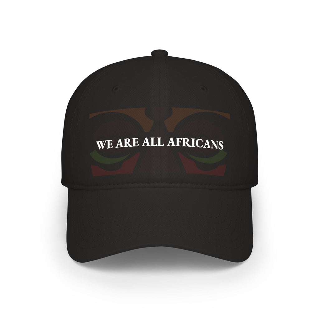 We Are All Africans Low Profile Baseball Cap — Pan-African Pride Hat