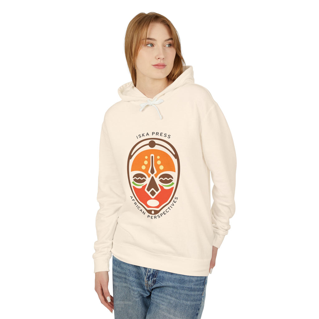 African Mask Graphic Hoodie — "ISKA PRESS African Perspectives" Lightweight Pullover