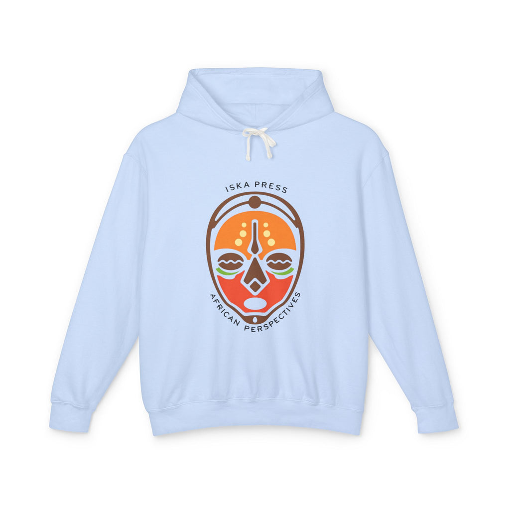 African Mask Graphic Hoodie — "ISKA PRESS African Perspectives" Lightweight Pullover