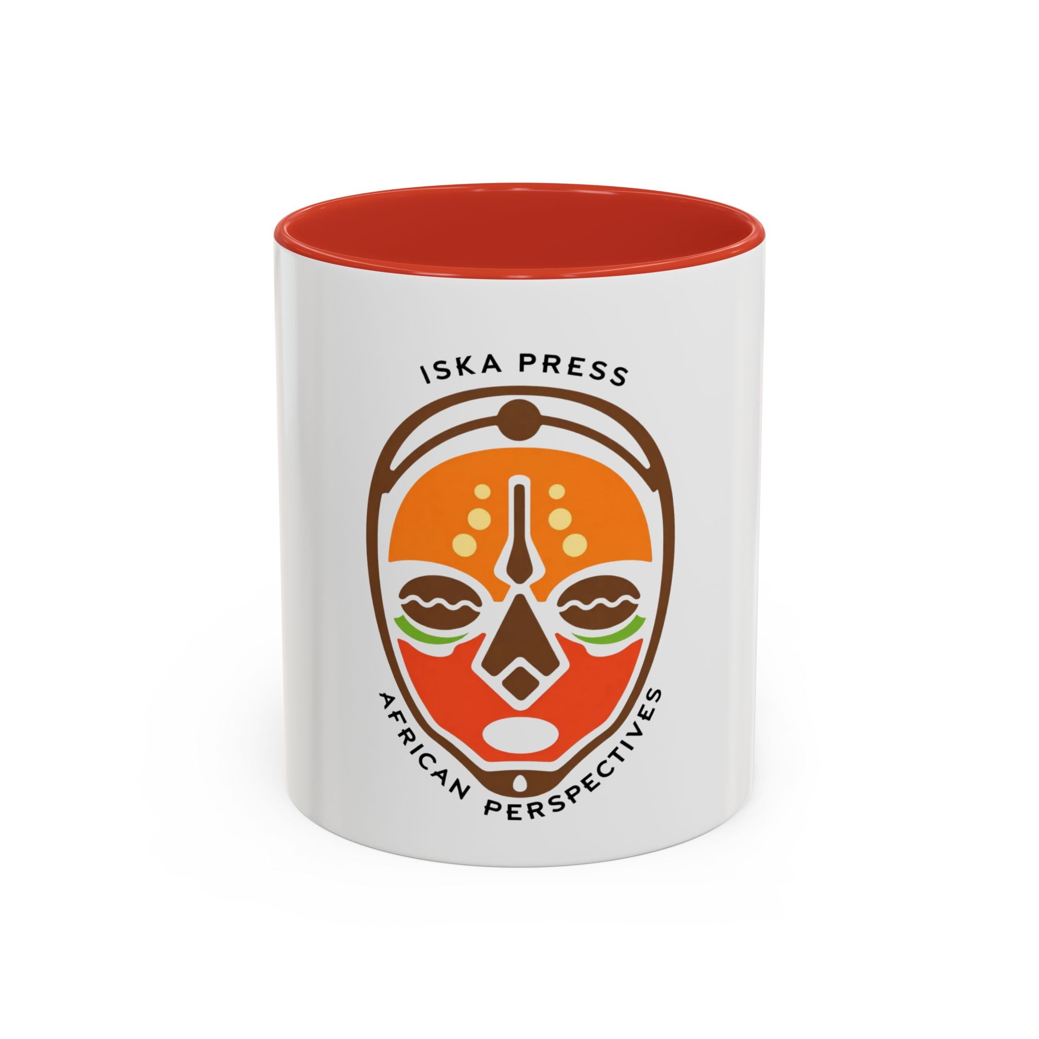African Mask Accent Coffee Mug — ISKA PRESS "African Perspectives" 11/15oz