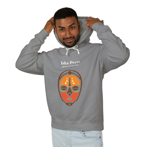 African Mask Graphic Hoodie — "Iska Press" Cultural Art Pullover