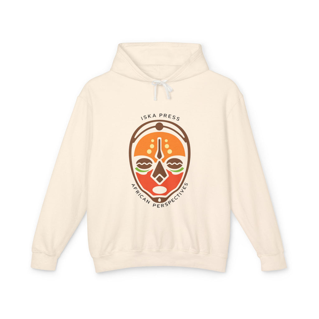 African Mask Graphic Hoodie — "ISKA PRESS African Perspectives" Lightweight Pullover