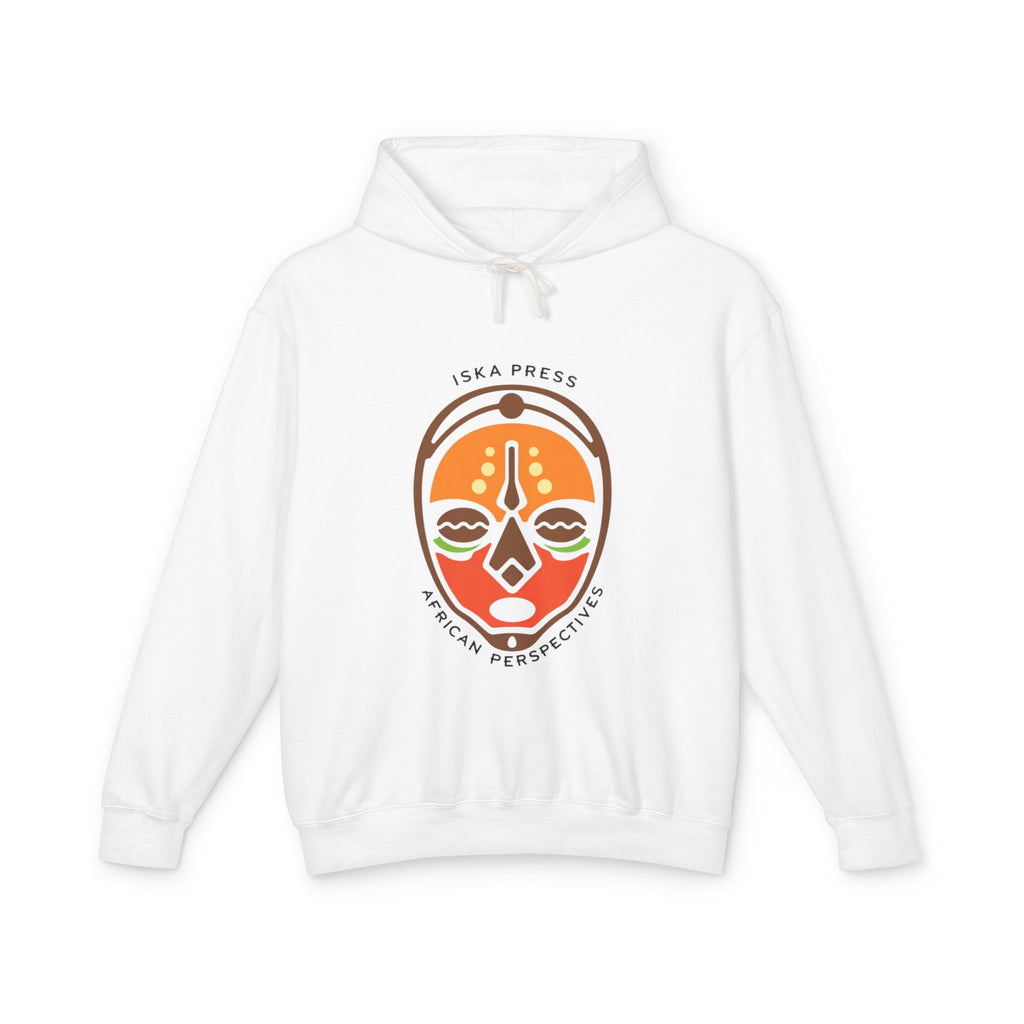 African Mask Graphic Hoodie — "ISKA PRESS African Perspectives" Lightweight Pullover
