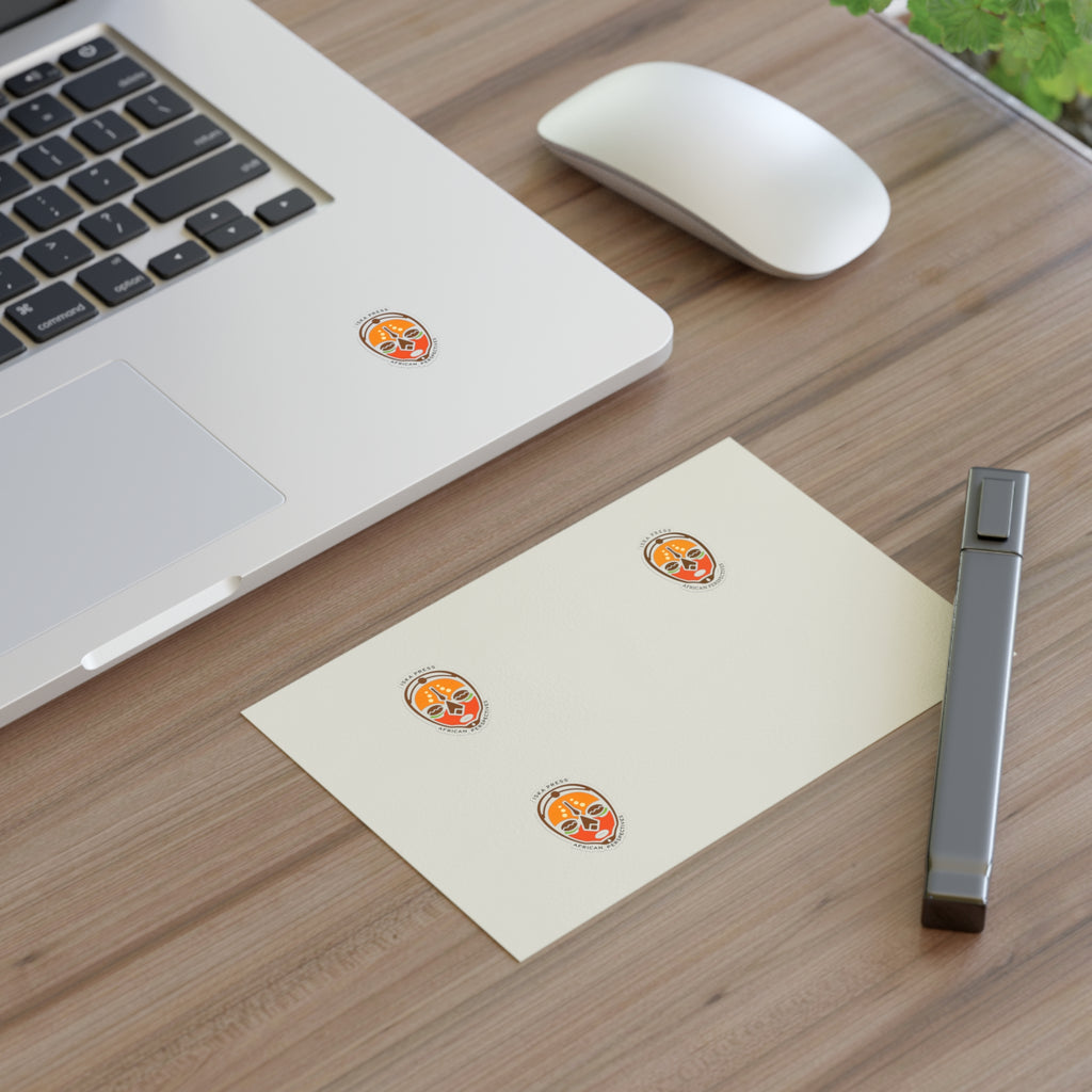 Sticker Sheet — Decorative Ethnic Face Decal Pack for Journals, Laptops & Crafts