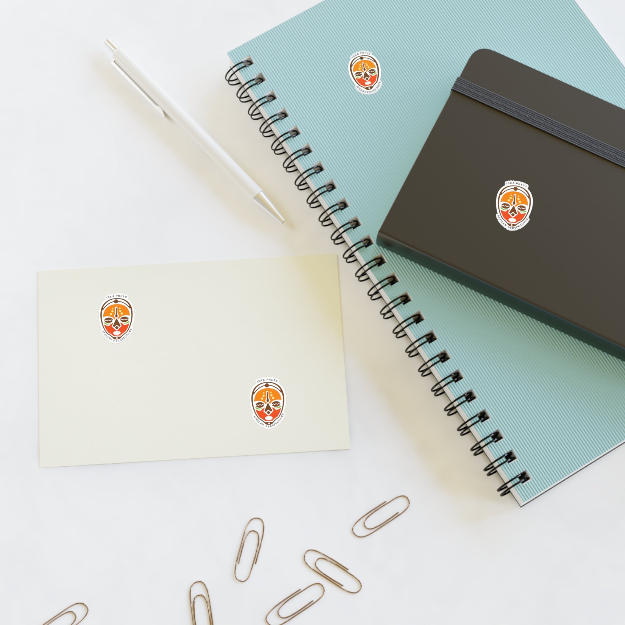 Sticker Sheet — Decorative Ethnic Face Decal Pack for Journals, Laptops & Crafts