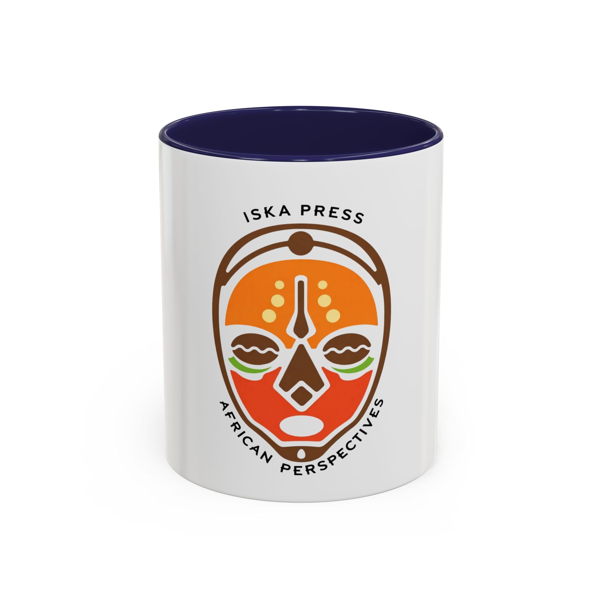 African Mask Accent Coffee Mug — ISKA PRESS "African Perspectives" 11/15oz