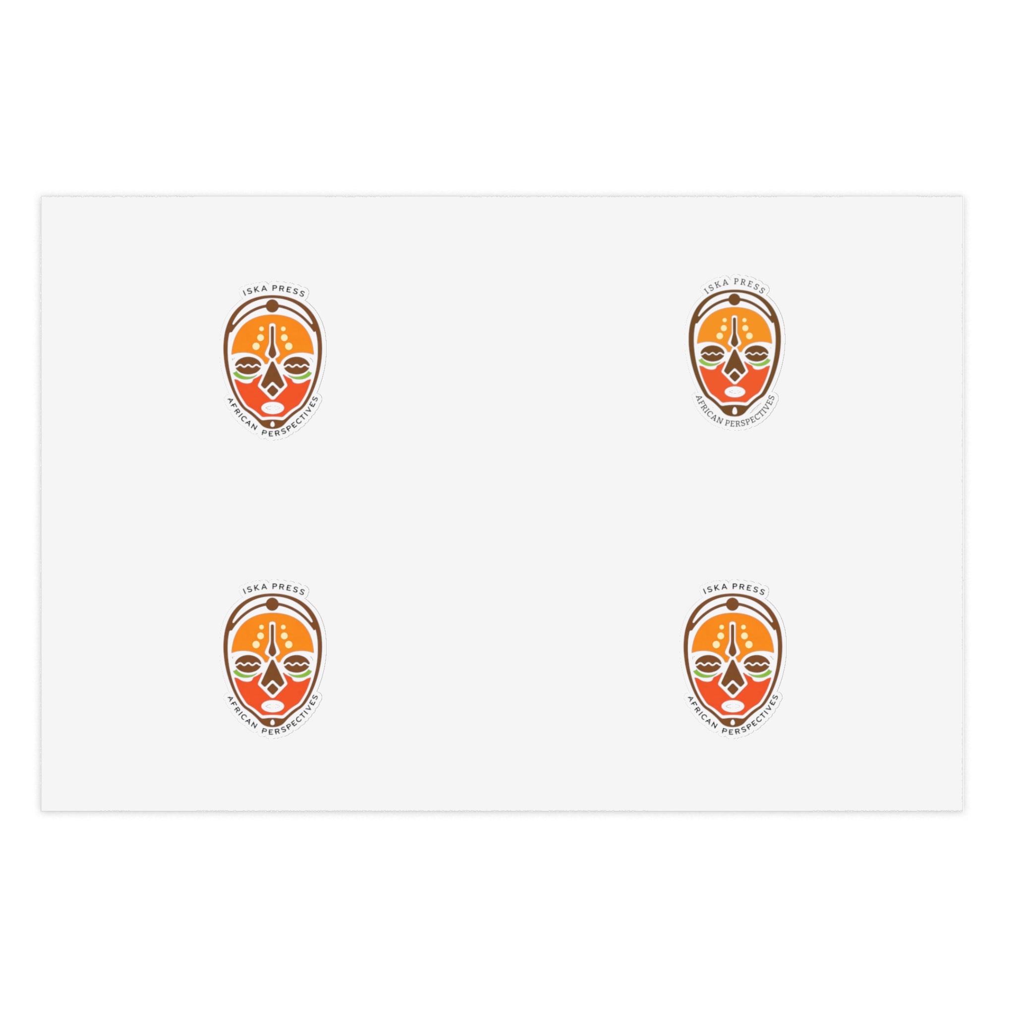 Sticker Sheet — Decorative Ethnic Face Decal Pack for Journals, Laptops & Crafts
