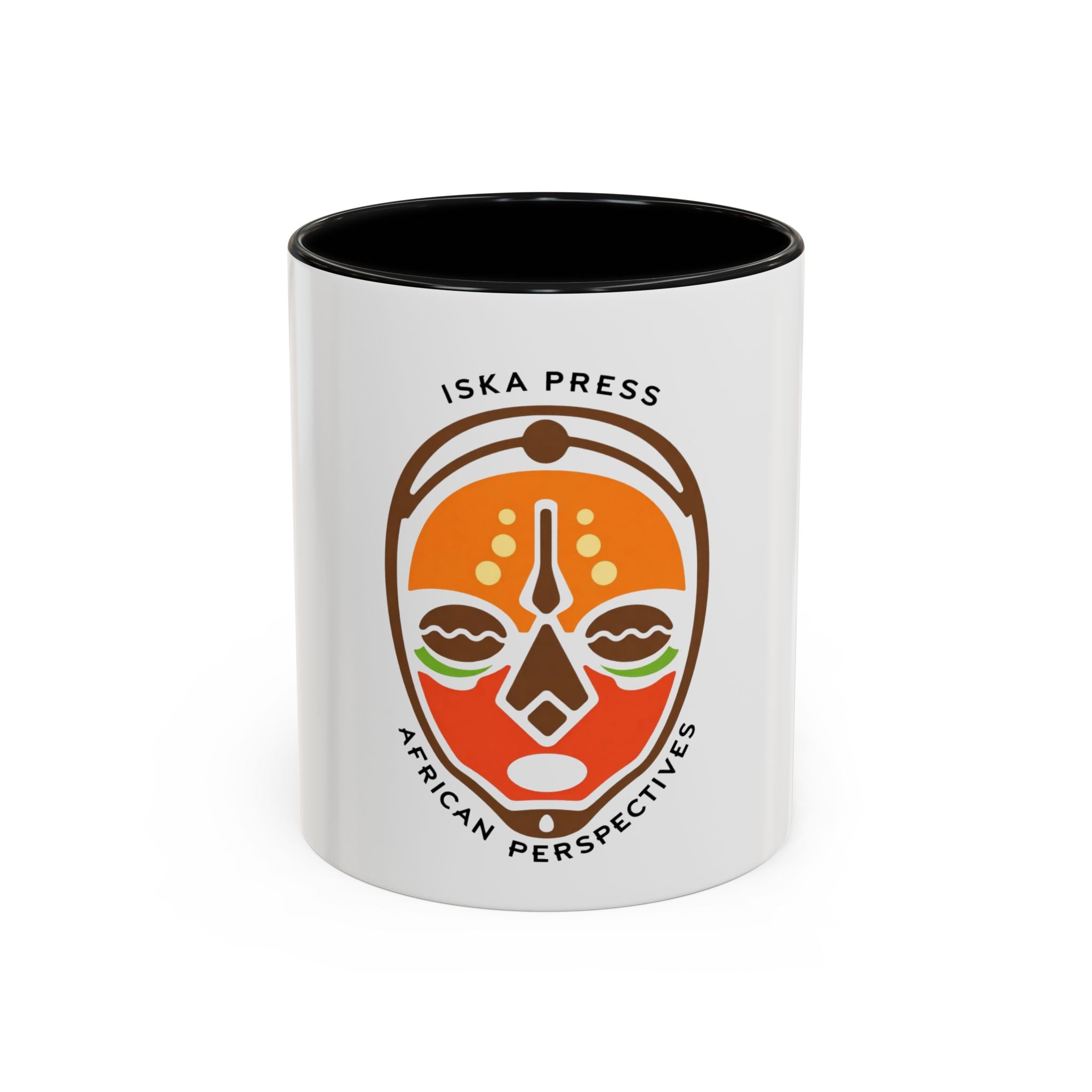 African Mask Accent Coffee Mug — ISKA PRESS "African Perspectives" 11/15oz