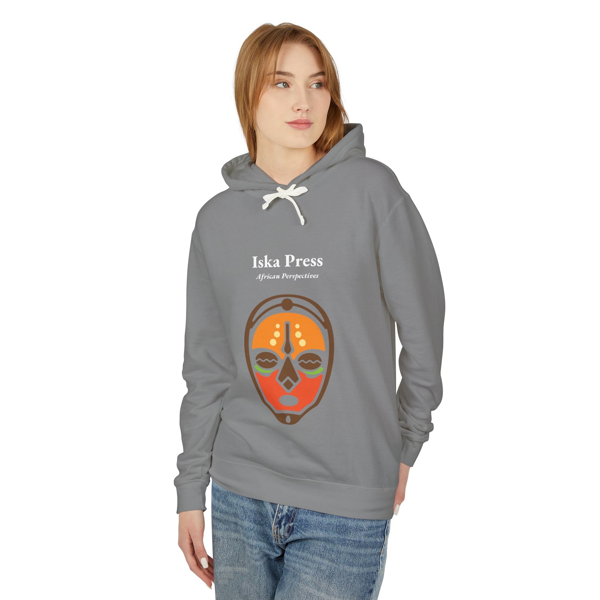 African Mask Graphic Hoodie — "Iska Press" Cultural Art Pullover