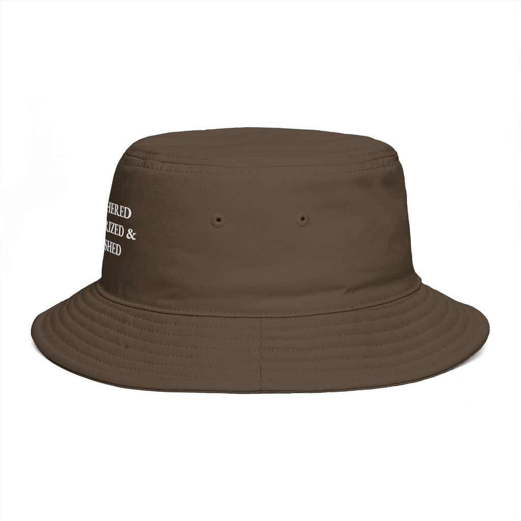 Unbothered Moisturized & Polished Bucket Hat — Funny Self-Care Sun Hat