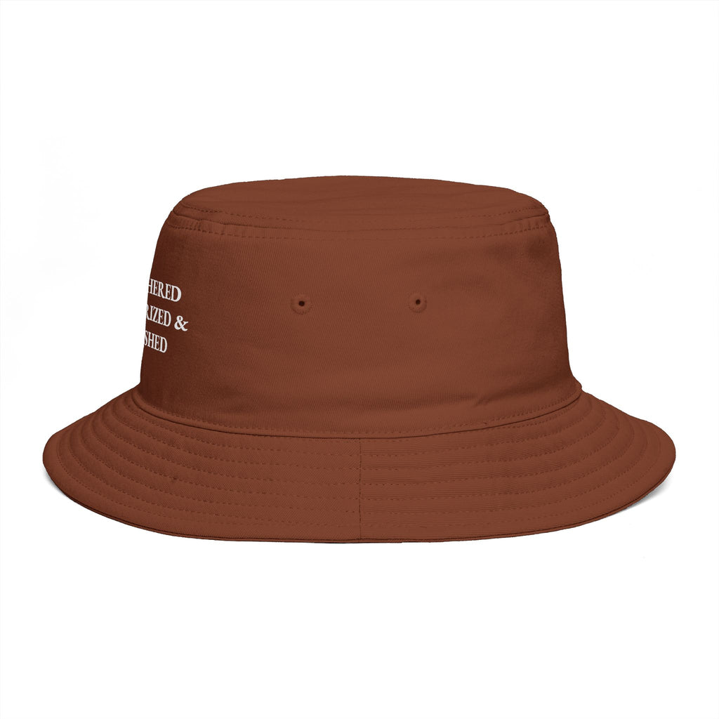 Unbothered Moisturized & Polished Bucket Hat — Funny Self-Care Sun Hat