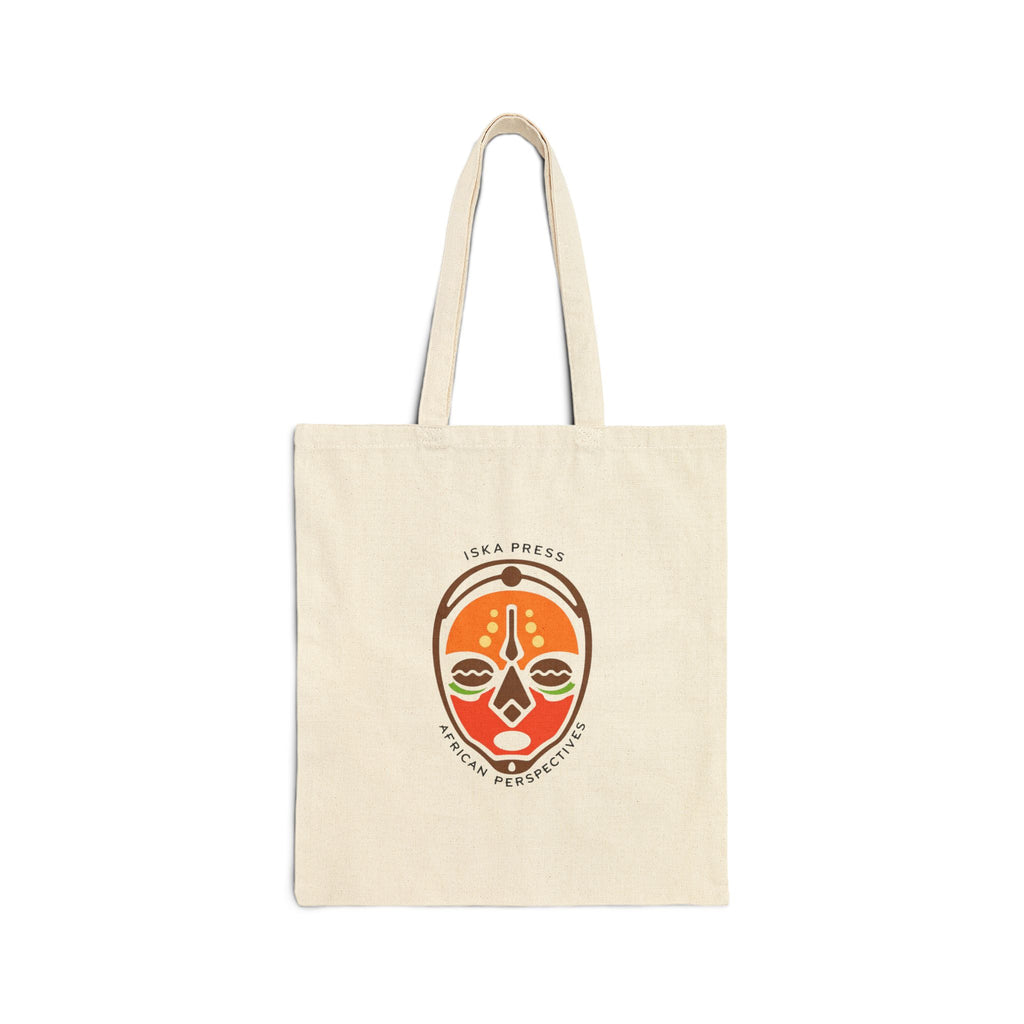 Canvas Tote Bag — 'My Ancestors Would Approve' Tribal Mask Eco Shopper