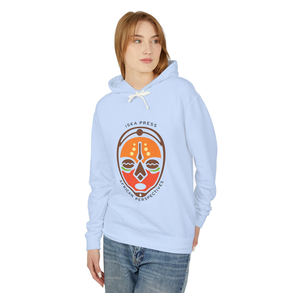 African Mask Graphic Hoodie — "ISKA PRESS African Perspectives" Lightweight Pullover