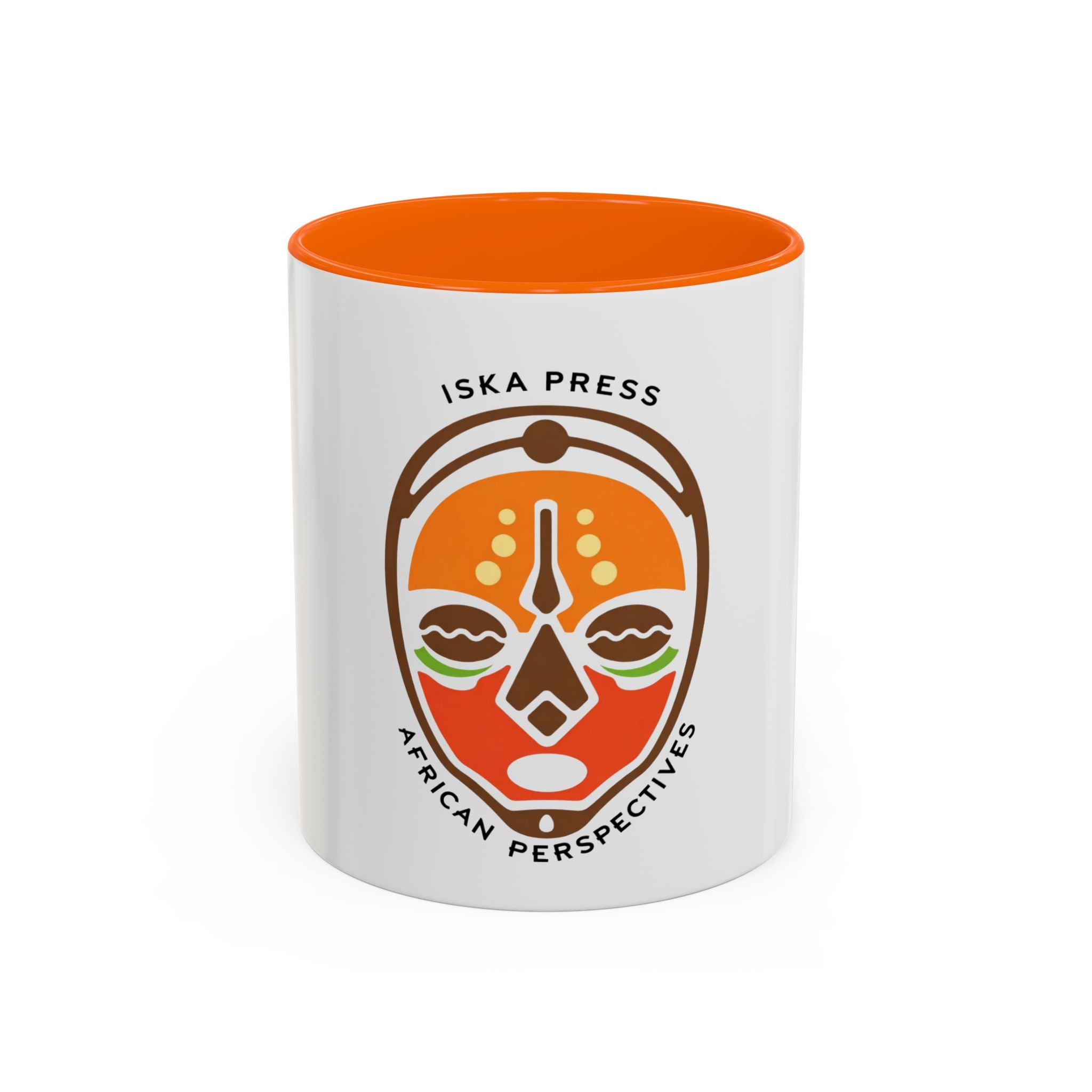 African Mask Accent Coffee Mug — ISKA PRESS "African Perspectives" 11/15oz